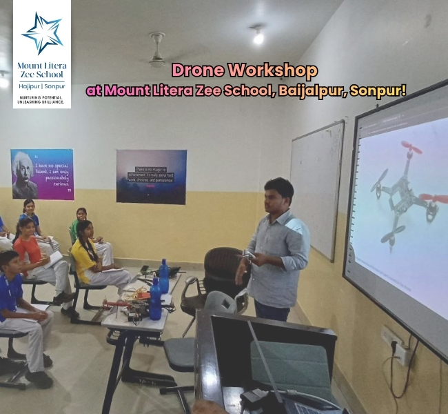 Drone workshop at MLZS hajipur 